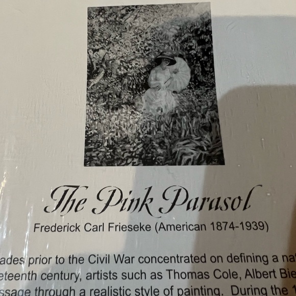 Laurel Ink Fine Art 500 Piece Jigsaw Puzzle: The Pink Parasol By Frederick Carl - Picture 7 of 8